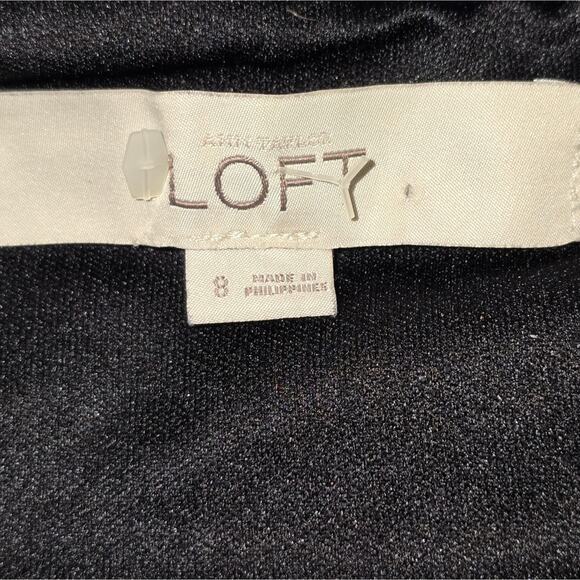 Ann Taylor Loft Wool Blend Shift Dress Sleeveless Inner Liner Sequin Size 8 - Picture 10 of 10